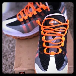 95+ Nike Air Max - Orange, Black, and White